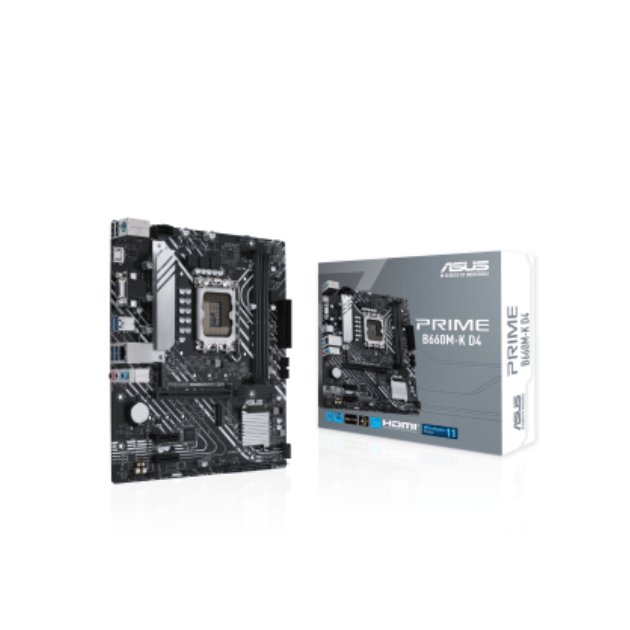 Asus Prime B660M-K D4 LGA1700 mATX Motherboard Asus Prime B660M-K D4 LGA1700 mATX Motherboard